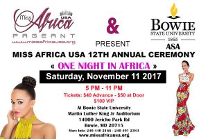 Read more about the article Bowie State University Opens its Doors To Miss Africa USA In Collaboration With The African Student’s Association